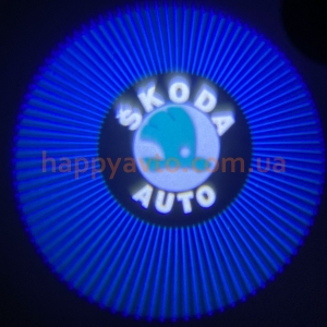 Подсветка дверей авто - Skoda 2